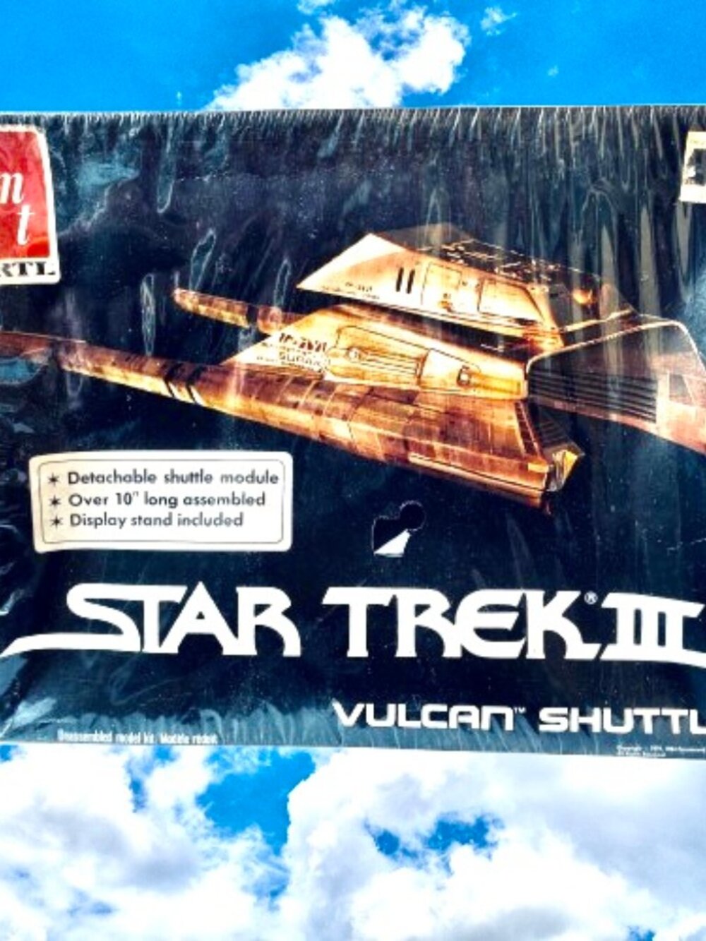 STAR TREK III Vulcan Shuttle Vintage 1984 AMT ERTL 10” MODEL 6679 New